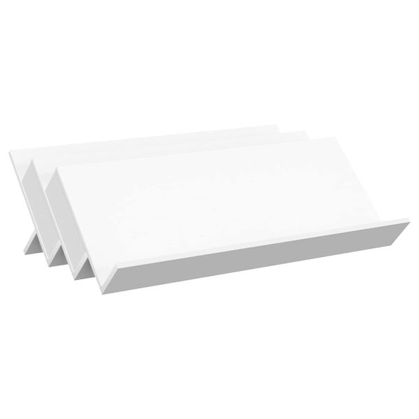 vidaXL Magazin &aacute;llv&aacute;ny polcokkal Feh&eacute;r 90 x 53 x 28,5 cm Faanyag