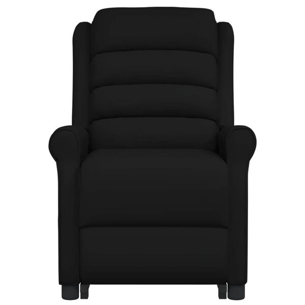 vidaXL fekete műbőr felállást segítő masszázsfotel