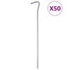 vidaXL 50 db horganyzott ac&eacute;l s&aacute;torc&ouml;vek 23 cm &Oslash;5 mm