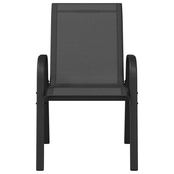 vidaXL 2 db fekete textil&eacute;n rak&aacute;solhat&oacute; kerti sz&eacute;k