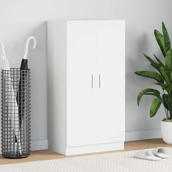 vidaXL feh&eacute;r cipőszekr&eacute;ny 7 polccal