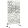 vidaXL Mag&aacute;nszf&eacute;ra K&eacute;pernyő 100 x 50 x 180 cm Rozsdamentes Ac&eacute;l Ez&uuml;st