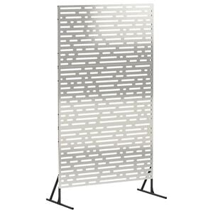 vidaXL Mag&aacute;nszf&eacute;ra K&eacute;pernyő 100 x 50 x 180 cm Rozsdamentes Ac&eacute;l Ez&uuml;st