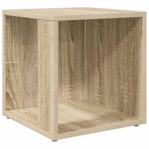 vidaXL sonoma t&ouml;lgy sz&iacute;nű szerelt fa kisasztal 33 x 33 x 34,5 cm
