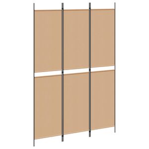 vidaXL 3 paneles szobai elv&aacute;laszt&oacute; B&eacute;zs 150 x 220 cm Sz&ouml;vet