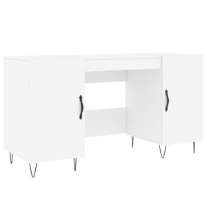 vidaXL feh&eacute;r szerelt fa &iacute;r&oacute;asztal 140 x 50 x 75 cm