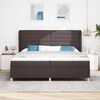 vidaXL Boxspring &aacute;gy matraccal S&ouml;t&eacute;tsz&uuml;rke 90x190 cm Sz&ouml;vet s&ouml;t&eacute;tbarna