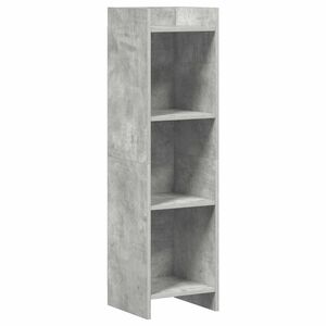 vidaXL K&ouml;nyvszekr&eacute;ny Beton Sz&uuml;rke 30 x 30 x 111 cm Szerelt Fa