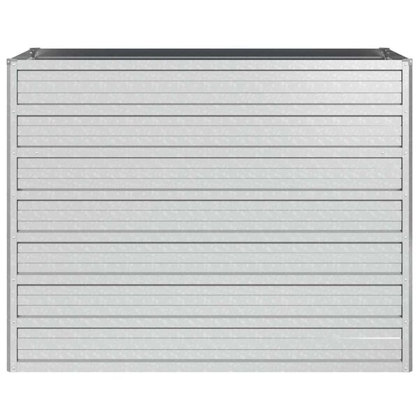 vidaXL ezüstszínű horganyzott acél kerti magaságyás 100 x 40 x 77 cm