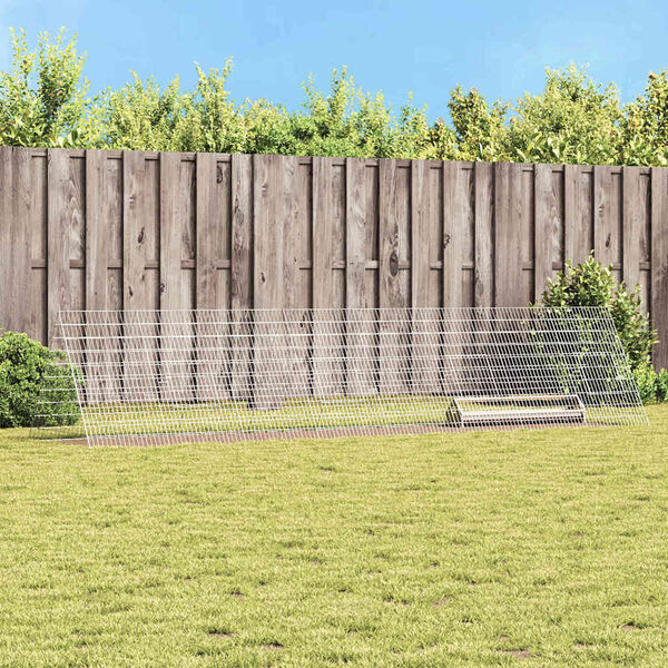 vidaXL Csirkeketrec Ez&uuml;st 430 x 100 x 85 cm Horganyzott ac&eacute;l