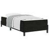vidaXL Boxrug&oacute;s &aacute;gy matracmal Fekete 80 x 220 cm sz&ouml;vet