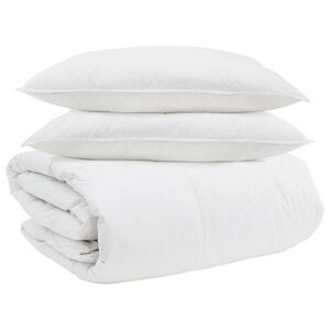 vidaXL Takar&oacute; szett p&aacute;rn&aacute;val 3 pcs Feh&eacute;r Levegőp&aacute;rna