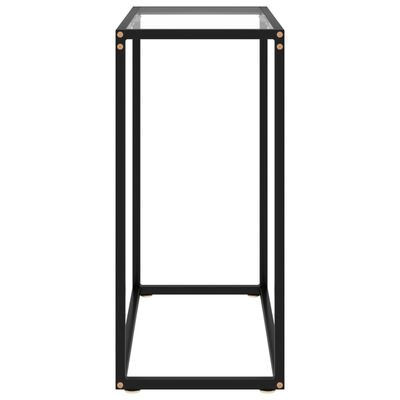 vidaXL átlátszó edzett üveg tálalóasztal 60 x 35 x 75 cm