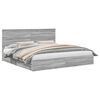 vidaXL T&aacute;rol&oacute;s &Aacute;gy fi&oacute;kkal Sz&uuml;rke Sonoma 200 x 200 cm Szerelt Fa