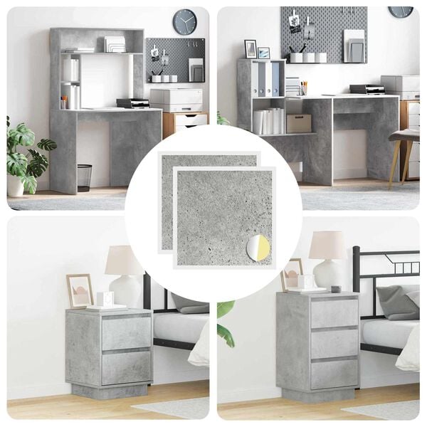 vidaXL &Ouml;ntapad&oacute; csavar bor&iacute;t&oacute; 2 pcs Beton Sz&uuml;rke &Oslash; 20 x 0,5 mm