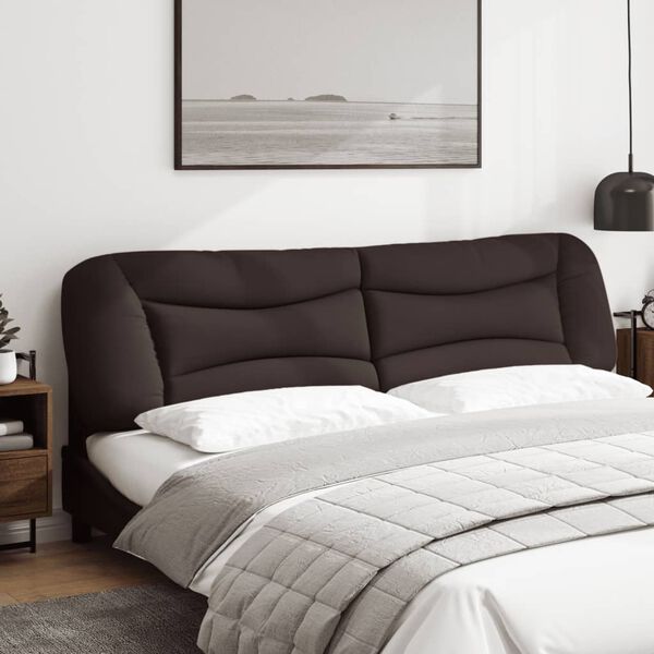 vidaXL s&ouml;t&eacute;tbarna sz&ouml;vet fejt&aacute;mla p&aacute;rna Hvar 200 cm