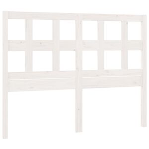 vidaXL feh&eacute;r t&ouml;m&ouml;r fenyőfa &aacute;gyfejt&aacute;mla 185,5 x 4 x 100 cm