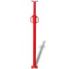 vidaXL Acrow t&aacute;masz Piros 180 x 12,5 x 12,5 cm Ac&eacute;l festett fel&uuml;lettel