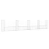 vidaXL U-alak&uacute; vas gabionkos&aacute;r 5 oszloppal 500 x 20 x 100 cm