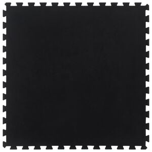 vidaXL fekete gumi padl&oacute;lap 12 mm 100 x 100 cm