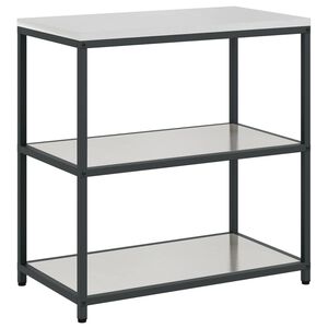 vidaXL Konyhai polcrendszer HATTEM Ez&uuml;st 90 x 50 x 92 cm Ac&eacute;l