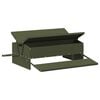 vidaXL Csirke Treadle Etető Olajz&ouml;ld 75 x 53 x 20,5 cm