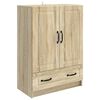 vidaXL Sz&eacute;f fi&oacute;kkal Sonoma T&ouml;lgy 66 x 34,5 x 92 cm Szerelt Fa