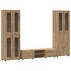 vidaXL TV szekr&eacute;ny garnit&uacute;ra FLORIN 3 pcs Artisan t&ouml;lgy Faanyag