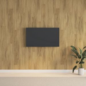 vidaXL barna fa megjelen&eacute;sű PVC fali panel 2,06 m&sup2;