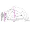 vidaXL Medence kupola Fekete 592 x 590 x 275 cm