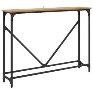 vidaXL Konzolasztal Artisan t&ouml;lgy 102 x 23 x 75 cm Szerelt Fa