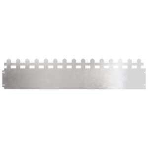 vidaXL Gyepszeg&eacute;lyek 10 db 103 x 0,05 x 22 cm Rozsdamentes Ac&eacute;l Ez&uuml;st