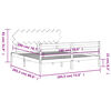 vidaXL fehér tömör fa ágykeret fejtámlával Super King Size