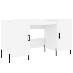 vidaXL feh&eacute;r szerelt fa &iacute;r&oacute;asztal 140 x 50 x 75 cm