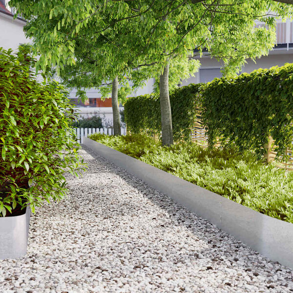 vidaXL 20 db horganyzott ac&eacute;lb&oacute;l gyepszeg&eacute;lyek 25x103 cm