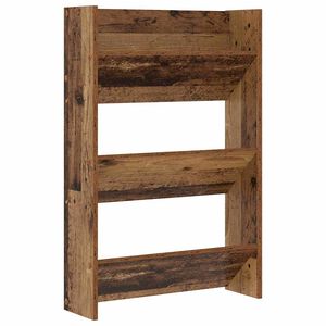 vidaXL Cipőszekr&eacute;ny 60 x 18 x 90 cm Szerelt Fa Antik Fa