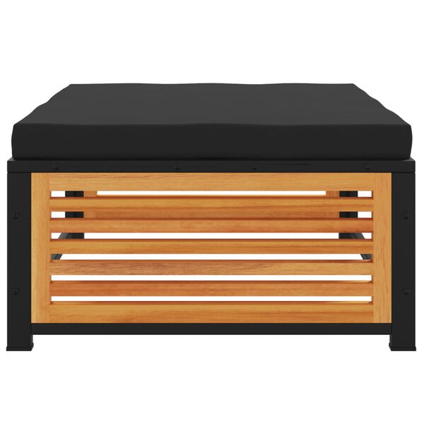 vidaXL t&ouml;m&ouml;r ak&aacute;cfa kerti sz&eacute;k p&aacute;rn&aacute;val 68 x 68 x 30 cm