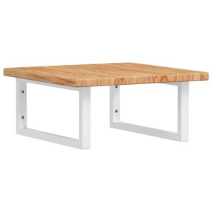 vidaXL ac&eacute;l &eacute;s t&ouml;m&ouml;r t&ouml;lgyfa falra szerelhető mosd&oacute;polc