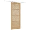 vidaXL Cs&uacute;sz&oacute; ajt&oacute; Term&eacute;szetes &eacute;s Feh&eacute;r 86 x 211 cm T&ouml;m&ouml;r Fenyőfa