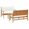 vidaXL Kerti Kanap&eacute; Szett 3 pcs Barna 120 x 65,5 x 79 cm T&ouml;m&ouml;r Ak&aacute;cfa