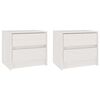 vidaXL 2 db feh&eacute;r t&ouml;m&ouml;r fenyőfa &eacute;jjeliszekr&eacute;ny 40 x 30,5 x 35,5 cm