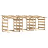 vidaXL 3 db impregn&aacute;lt fenyőfa pergola tetővel 100 x 90 x 100 cm