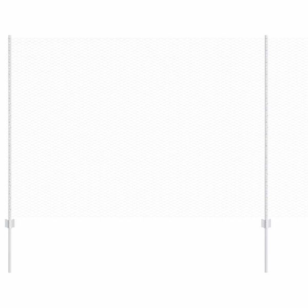 vidaXL Ker&iacute;t&eacute;s oszlopokkal Ez&uuml;st 1,6 x 25 m Ac&eacute;l