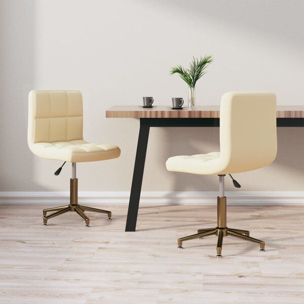 vidaXL 2 db kr&eacute;msz&iacute;nű b&aacute;rsony forg&oacute; &eacute;tkezősz&eacute;k