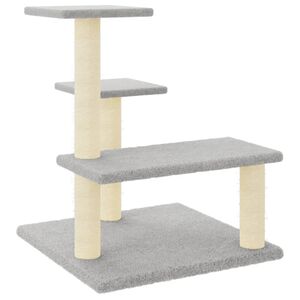 vidaXL vil&aacute;gossz&uuml;rke macskab&uacute;tor sziz&aacute;l kapar&oacute;f&aacute;kkal 61 cm
