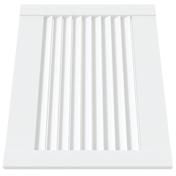 vidaXL 2 db fehér tömör fenyőfa lamellás szekrényajtó 39,5 x 49,4 cm