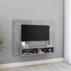 vidaXL betonsz&uuml;rke szerelt fa fali TV-szekr&eacute;ny 120 x 23,5 x 90 cm