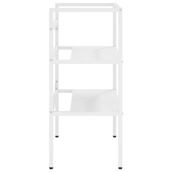 vidaXL feh&eacute;r vas f&uuml;rdőszobai mosd&oacute;kagyl&oacute;keret 59 x 38 x 83 cm