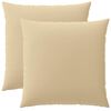 vidaXL P&aacute;rna huzat 2 pcs HEERLEN B&eacute;zs 60 x 60 cm Poli&eacute;szter