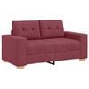 vidaXL borv&ouml;r&ouml;s sz&ouml;vet loveseat kanap&eacute; 160x77x82 cm